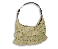 Ruffle Single Handle Hobo